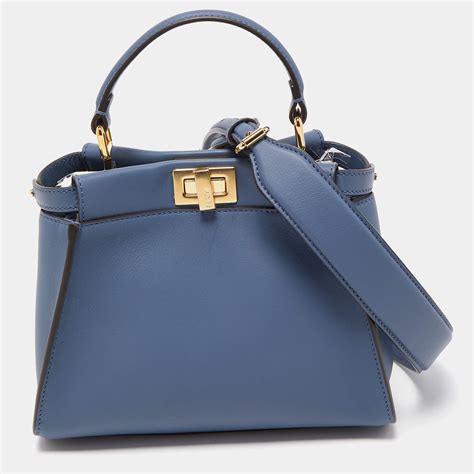 fendi handbag blue|Fendi navy blue bag.